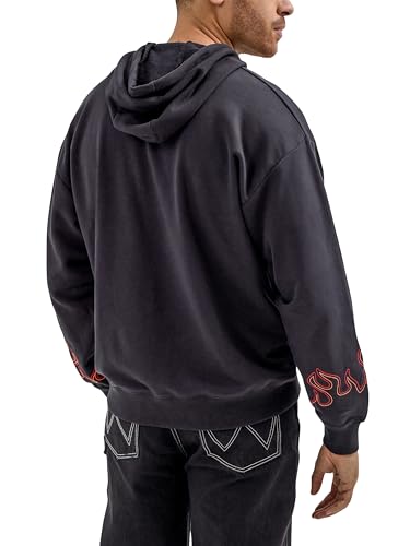 Wrangler mens X Hot Wheels™ Logo Flame Hoodie2