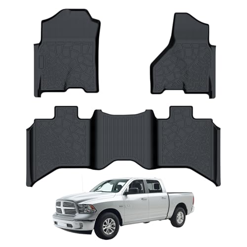 eAuto Life Car Floor Mats for Dodge RAM 1500 Crew Cab 2009-2018 TPE...