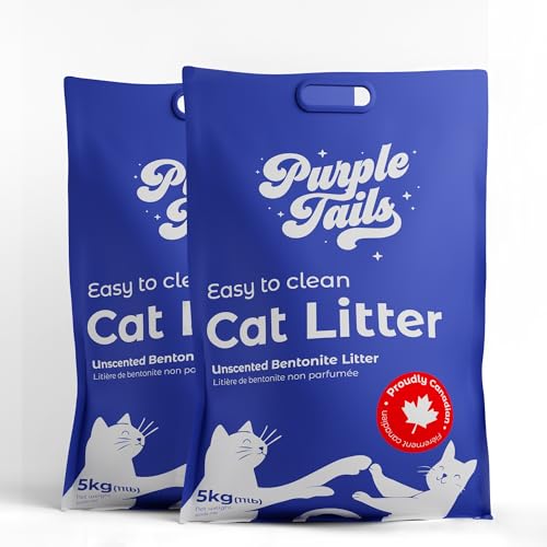 Image of Canada Cat Litter - Natural Bentonite Cat Litter with Activated Carbon-Odour Control and Highly Absorbent Litter for Cat (Pack of 2, Unscented)