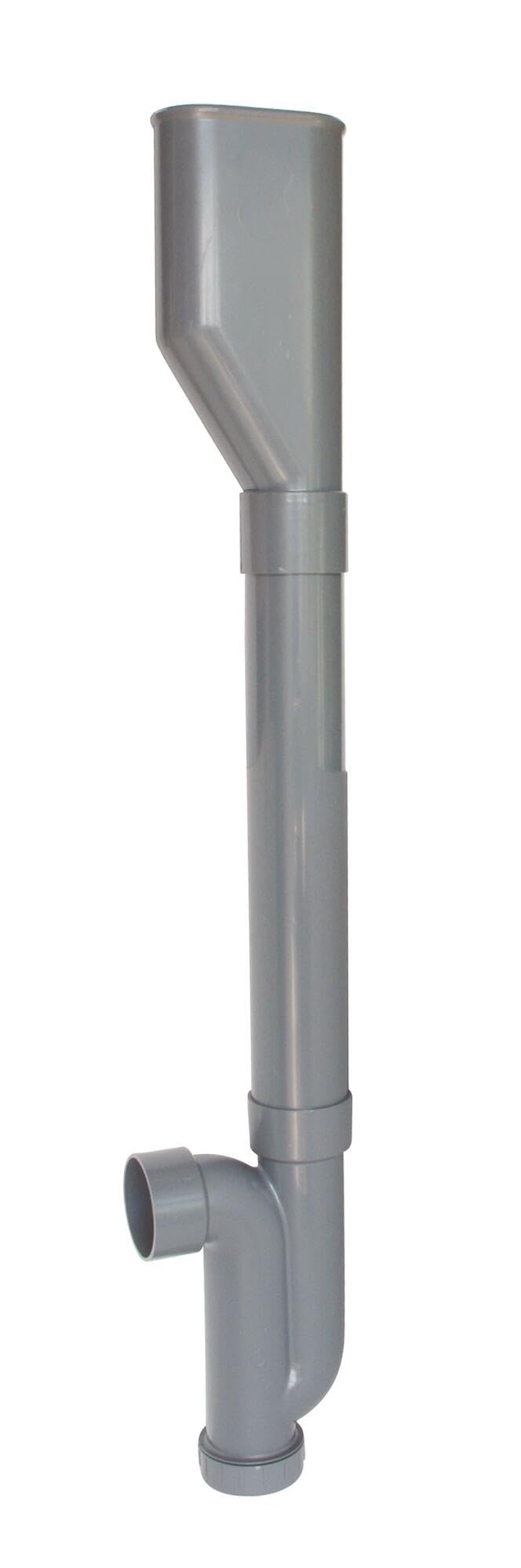 SOMATHERM FOR YOU, Siphon universel d'évacuation pour machine à laver, sortie horizontale 40 mm, modèle compact avec entonnoir double, compatible avec toutes les évacuations