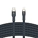 Produktbild Belkin BoostCharge Pro Flex geflochtenes USB-C/Lightning-Kabel, 3 m, MFi-zertifiziert, 20 W, zum Schnellladen mit PD Power Delivery für Geräte wie iPhone 14/14 Plus, 13, 12, Pro, Max, mini  Blau