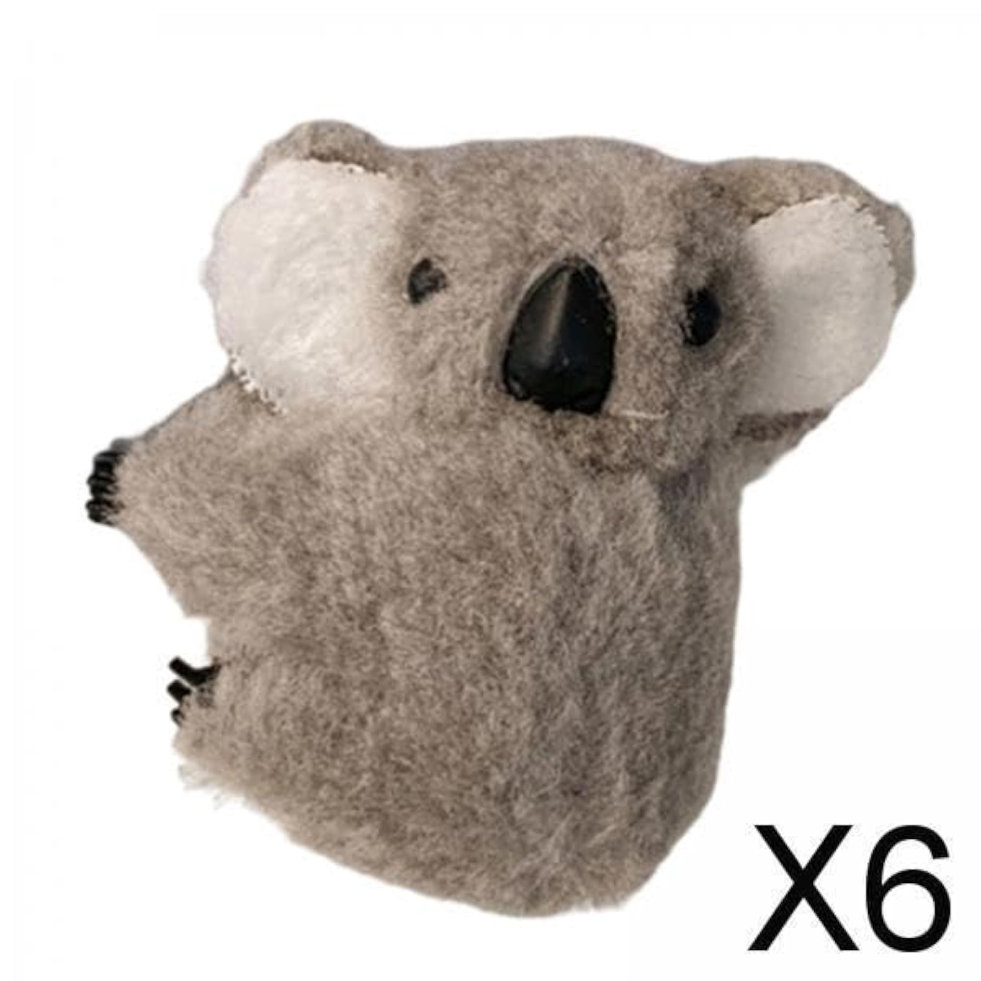 6pc Plush Koala Hair Clips for Women and Girls, Party Ready