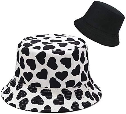 Bucket Hat Foldable Cotton Sun Beach Hat Fisherman Hat Casual Outdoor Cap Lovely Bomber Hats for Women Men Boy Girl