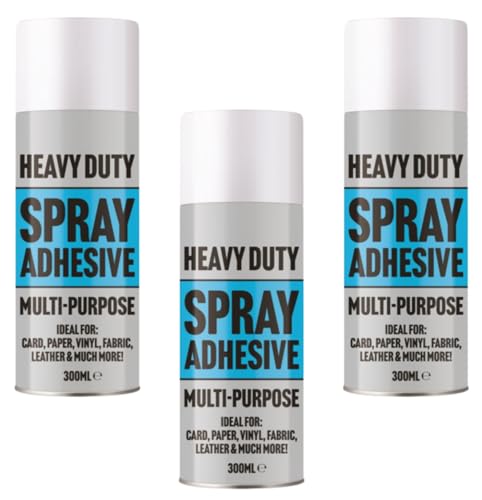 Carpet Adhesive Glue Spray Leather Foam Card Art Craft Fabric Strong Heavy Duty (Pake Of 3 95404)