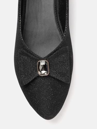 Image of Marc Loire Women's Slip-On Embellished Flat Ballerina Shoes for Casual Wear, Party and Formal Occasions