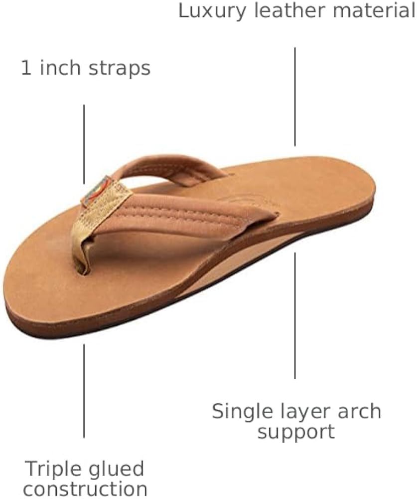 Amazon.com | Rainbow Sandals Mens Luxury Leather - Single Layer