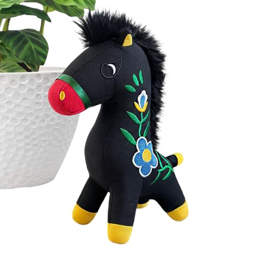 Genérico animal de peluche de caballo 2026, suave y cómodo tradicional, juguete de peluche de caballo adorable, para familia, compañeros de trabajo, cumpleaños, fiesta, casa, viaje, año nuevo y salón,