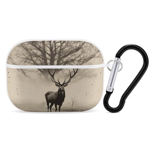 Airpod Pro ��2����/��1����p ���ۓI�ȃc���[�G���N�s�N�`���[�P�[�X�J�o�[ �ϏՌ��ی�P�[�X �L�[�`�F�[�������O�t�� ���h�~ �n�[�h PC �t���h���b�v�w�b�h�z���P�[�X �j�����p �z���C�g