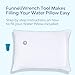Mediflow Water Pillow - Elite Collection, Fiber Pillow. Orthopedic Pillow for Neck Pain Relief, Adjustable Water Pillow for Sleeping. (Single Pillow), White