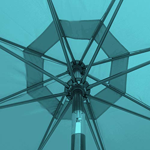 ABCCANOPY 2.7M Sonnenschirm Ersatzdach Patioschirm Marketschirm Ersatz Baldachin mit 8 Rippen,Türkis – Bild 4