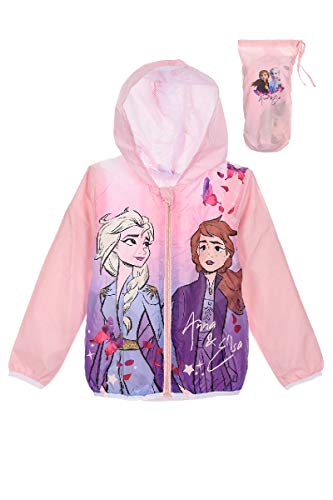 Preisvergleich Produktbild Disney Eiskönigin 2 Regenjacke Mädchen Jacke (Rosa, 128)