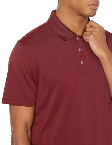 Image of Amazon Essentials Men's Moisture Wicking Golf Polo Shirt, Short Sleeve, Slim-Fit, Quick-Dry