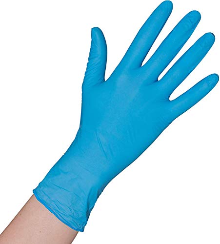 Herrmann Einweghandschuh in Größe XL | 200 Stück | Nitril Einzelhandschuhe Blau in praktischer Spenderbox latexfrei | Ideal für Hygienebereiche - wie Lebensmittelbranche, Kosmetik UVM. (XL)