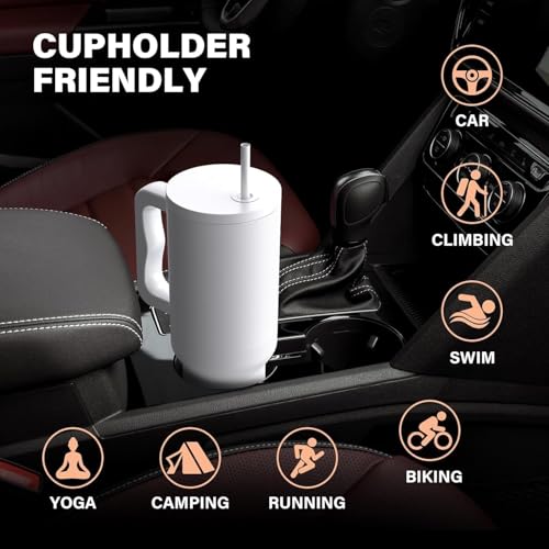 Image of Stainless Steel 1200 ml Vacuum Tumbler with Lid & Straw - Double‑Wall Insulated Cup for Travel, Gym & Office - Keeps Beverages Hot or Cold - 1.2 L Capacity (Coconut Cloud)