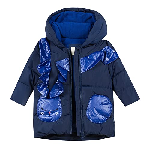 Catimini Blouson de polyester molletonné, Bleu (Indigo) 18M Bébé fille