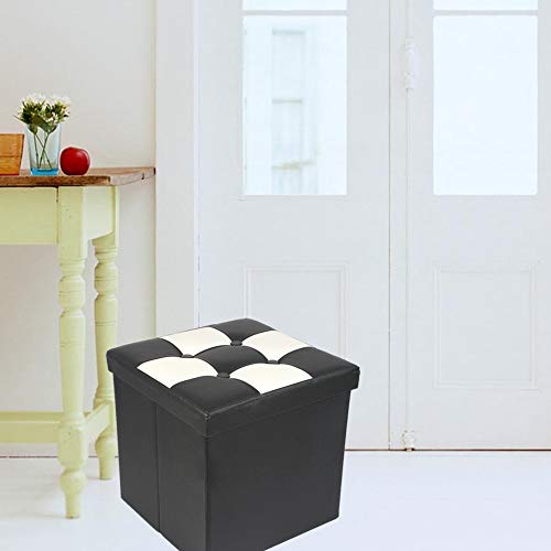 Poufs pour le rangement coffre de salon bicolore compact