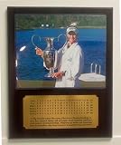 Nelly Korda 2024 Chevron Champion 8x10 Photo Plaque with engraved 4 day scorecard nameplate (Cherry)