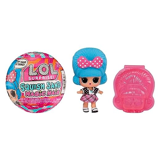 L.O.L. Surprise! Squish Sand Magic Hair Tots - Muñeca coleccionable con squish sand y sorpresas - óptima para niñas de 3 años