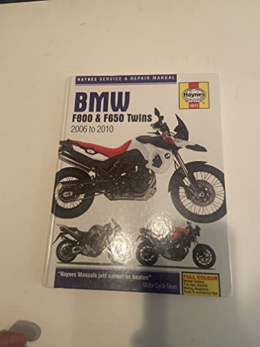 BMW F650, F700 & F800 Twins (06-16) Haynes Repair Manual (Haynes Service & Repair Manual)