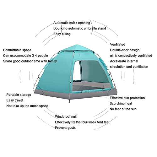 Carpa automática plegable para camping resistente a lluvia miniatura 4