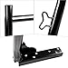 AA-Racks Model X31 800Ibs Capacity Extendable Steel Pick-Up Truck Ladder Rack Two-bar Set - Black