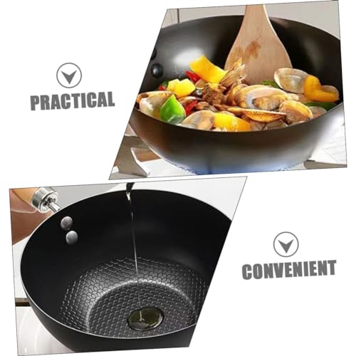 Sartén Wok de Hierro con Superficie Antiadherente para Cocina miniatura 3