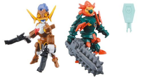 LBX Battle Custom Figure Set LBX Jeanne D & LBX Hakaiger miniatura 1