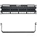 Panduit DPKR245E88TG Category-5E 24-Port Flat Punchdown Patch Panel with Strain Relief Bar