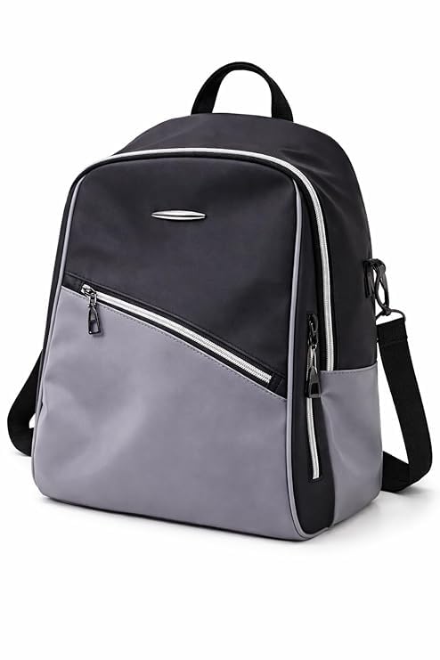 Image of Ethnic Style Waterproof Oxford Backpack for Women & Girls | Fashion Travel Canvas Look Nylon Bag | Large Capacity Printed Laptop Backpack for College