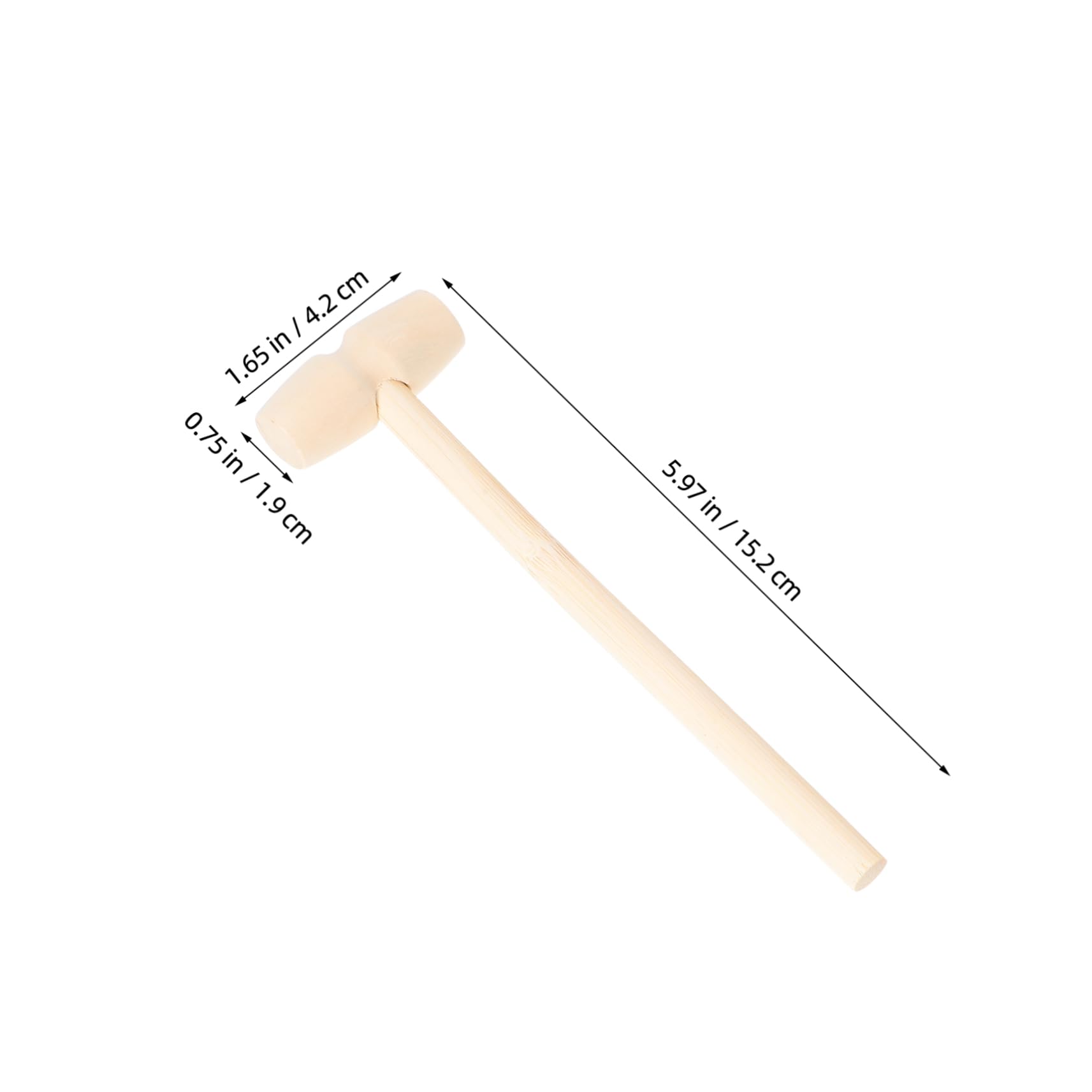 PRETYZOOM 50pcs Mini Wooden Mallets Small Hammers for Boys and Girls Toddler Hammer Toy Educational Craft Tool Anti-drop Design Fine Motor Skills Toy