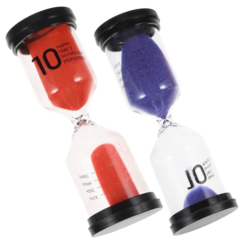 MOLUCKFU 2個 計測洗面所用砂時計 耐久性製 再利用可能 シャワーや料理 運動の管理に適した多機能装飾マー