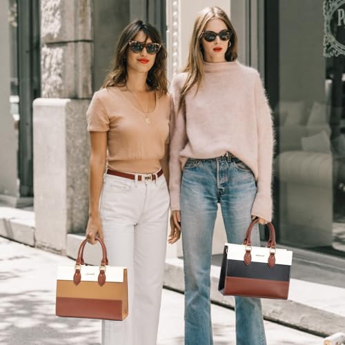LOVEVOOK Bolsas para mulheres, bolsas modernas para mulheres, bolsa de ombro de couro PU bolsa de om
