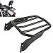XMT-MOTOR Portaequipajes Trasero Moto Negro para Harley Davidson Softail Fat Boy '07-'17 Softail Custom '07-'10 Night Train '06-'09