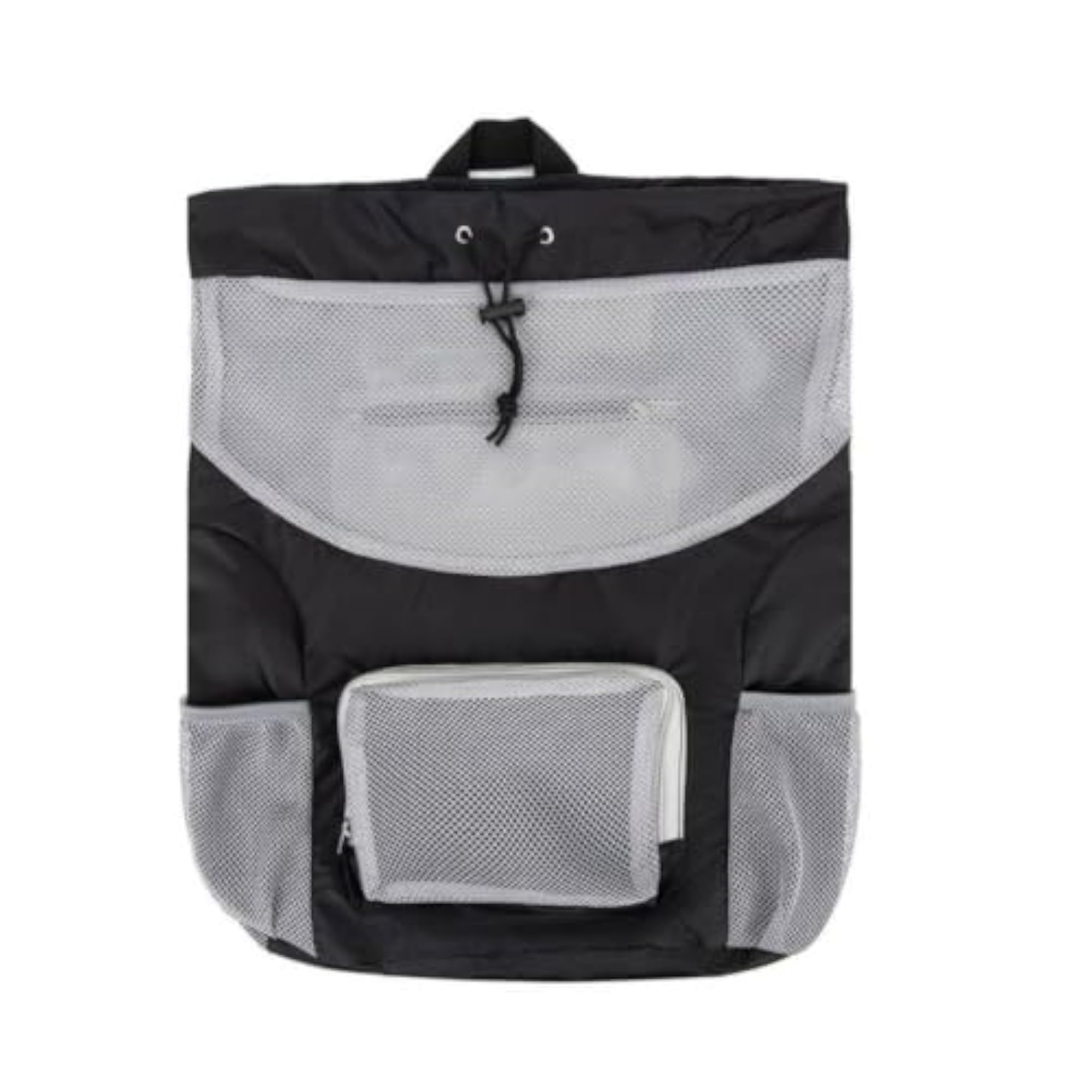 Breathable Mesh Drawstring Backpack with Pockets