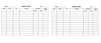 Paperback Mileage Log: Gas Mileage Log Book