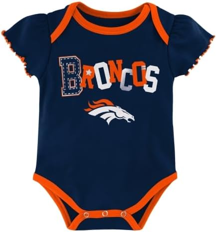 Outerstuff NFL Teams Newborn Baby and Infant Short Sleeve Bodysuit 3-Pack (0-18M) - Image 2