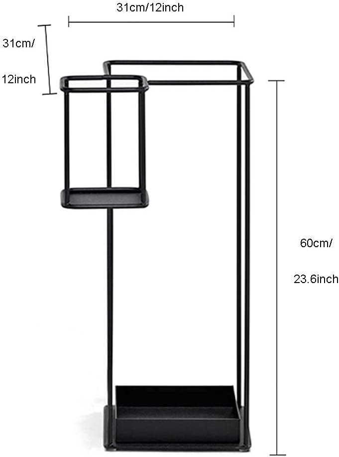 Indoor Umbrella Stand, Rust-Resistant Metal nizer with Drip Tray, Entryway & Hallway Storage Solution for Home & Office, Stylish Water Container, Space-Saving Design