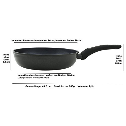 Keramikpfanne Blaueis Patagonia 24 cm mit XERA-DUR Beschichtung