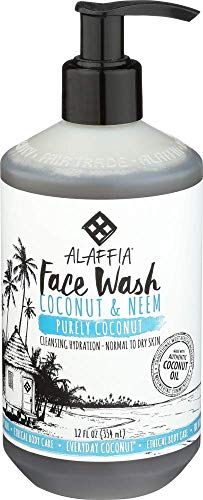 Alaffia - Purely Coconut Face Cleanser, For All Skin Types, Cleansing Support to