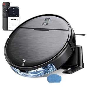 Robot Vacuum and Mop Combo, 2 in 1 Robotic Vacuums Cleaner with WiFi/App, Robot Vacuum with Water Tank, Strong Suction, Schedule, Self-Charging, Quiet, for Hard Floor, Pet Hair, Low Pile Carpet