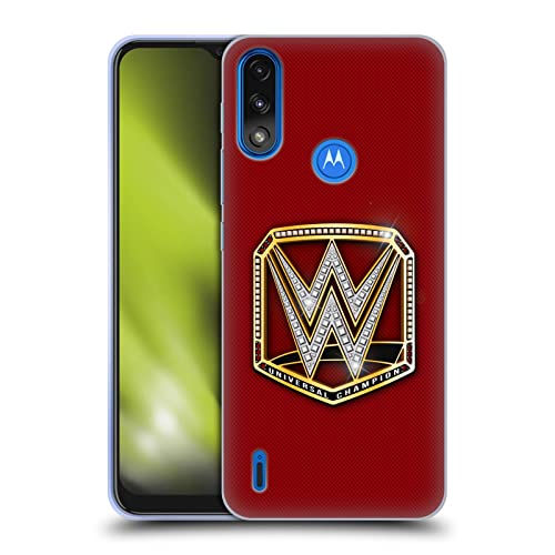 Head Case Designs Officially Licensed WWE Universal Champion Title Belts Soft Gel Case Compatible with Moto E7 Power/Moto E7i Power