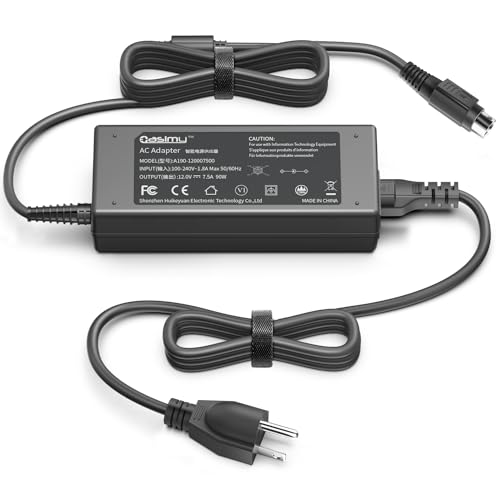 CASIMY 12V 7A 4 Pin Power Adapter Compatible with Wacom Cintiq 22HD DTH-2200 DTK-2200 Tablet, Lorex 19