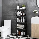 Schmales Metall-Buchregal, werkzeugloses faltbares Aufbewahrungsregal für Schlafzimmerbüro.Rostbeständige Multi-Tier-Regaleinheit mit stabiler Basis für Bücher Dekor und Küche Essentials, kompakter Ra