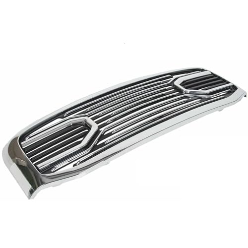 Chrome Front Bumper Grille (with Letters) 2013 2014 2015 2016 2017 2018 Ram 1500 & 2019 2020 2021 2022 2023 Ram 1500 Classic 4th Gen Pickups Direct Aftermarket Replacement Big Horn Style Grill
