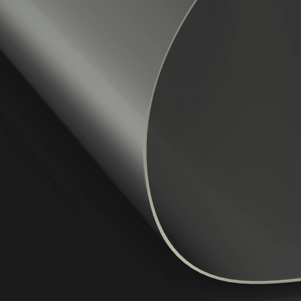 Tischfolie Matt PVC 1,6 mm dick rund Ø 110 cm abwaschbar tischdecke transparent tischschutz Kratzfest leicht zu reinigen für esszimmer schreibtischunterlage