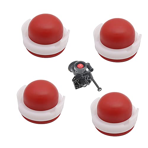 PLCatis 4 Pièces Pompe d'Amorçage en Silicone et Plastique 23 x 20mm Poire d’Amorçage pour Carburateur Adapté aux Briggs & Stratton 694394 494408 pour Tondeuse à Gazon