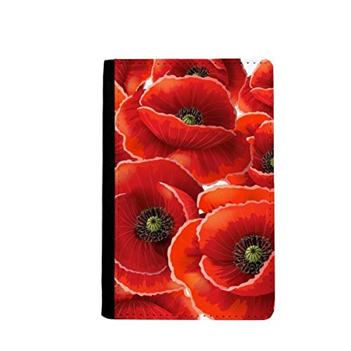 Étui passeport porte-cartes de voyage BeatChong sac bespread fleurs rouges