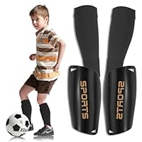 Lot De 2 Paires De Protège-tibias De Football Avec Manchons De Protection Pour Adultes Et Jeunes Pour Garçons Et Filles - Protection Des Jambes Réduisant Les Chocs Et Les Blessures (bleu Noir