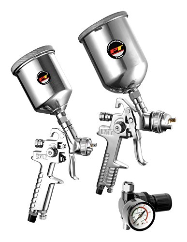 Performance Tool - 2pc HVLP Spray Gun Kit (M503), Air Tools - Spray Guns