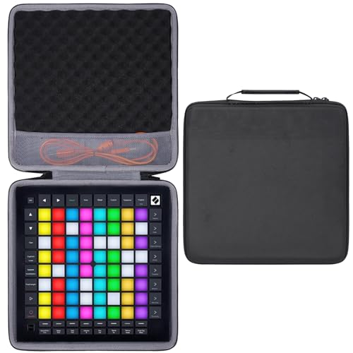 co2CREA Hard Travel Case Replacement for Novation Launchpad Pro MK3 Production Performance Grid Controller